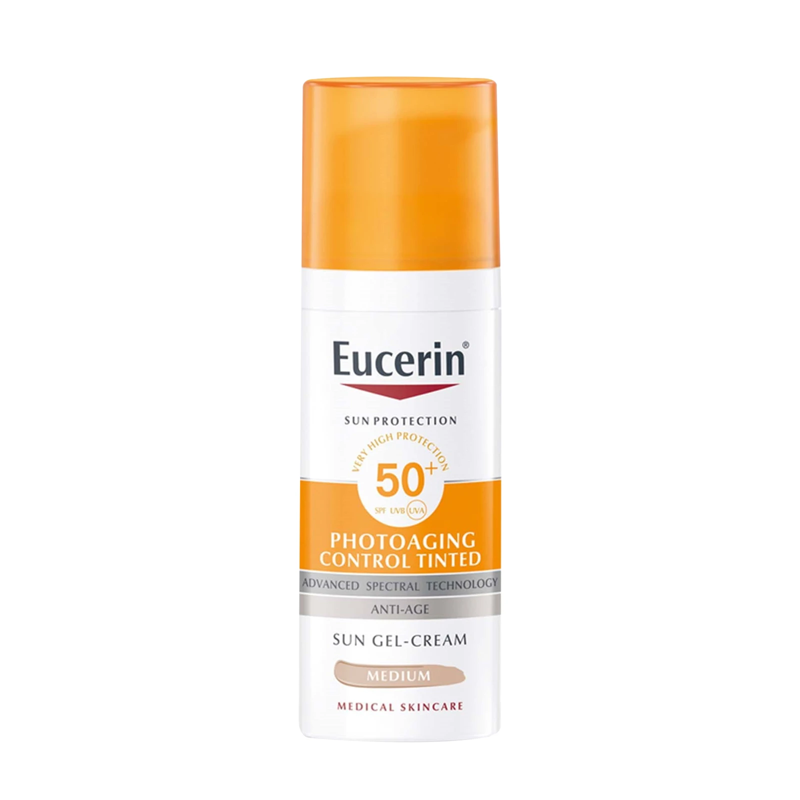 يوسيرين جل كريم حماية شمس Spf 50 لون متوسط 50مل 